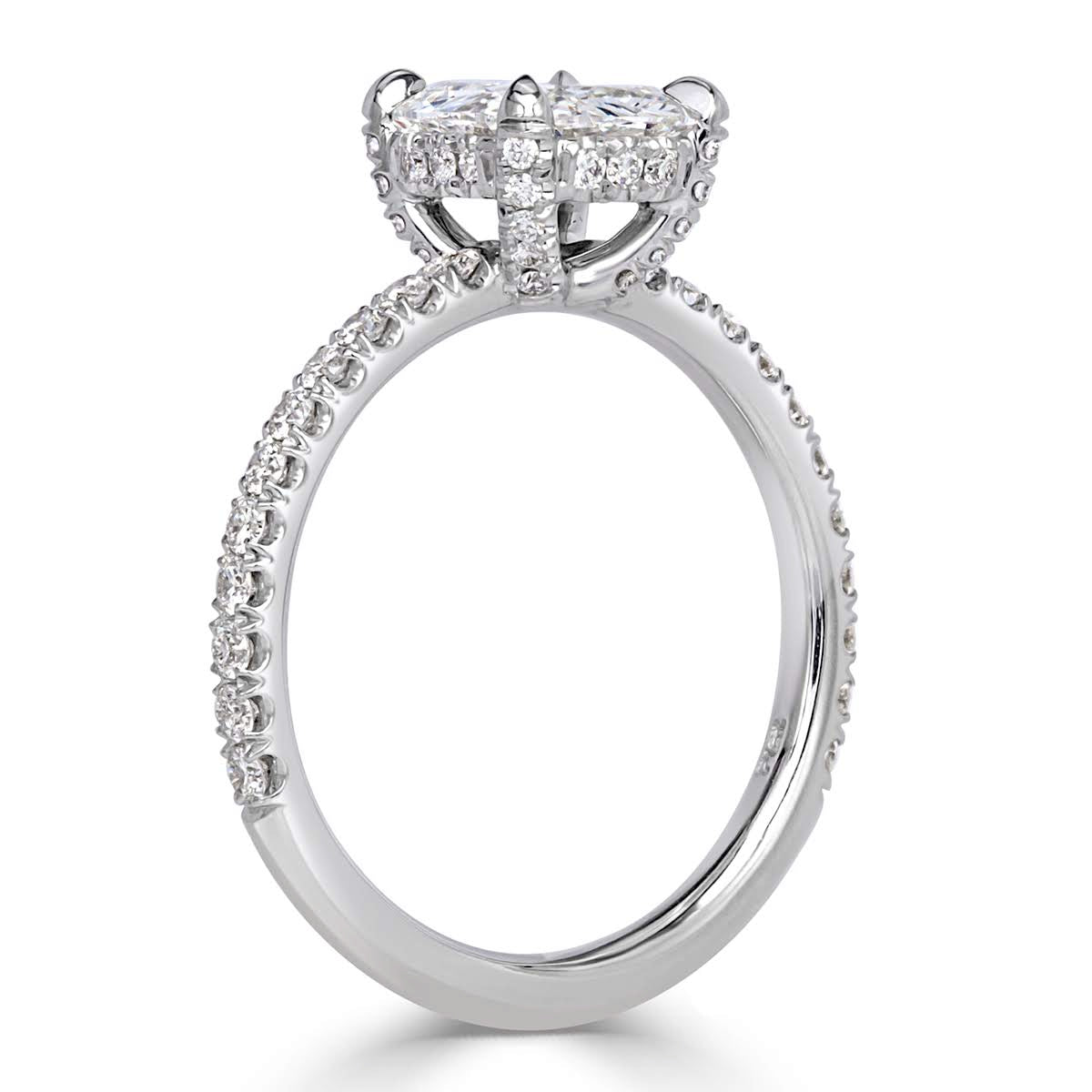 1.70ct Old Mine Cut Diamond Engagement Ring