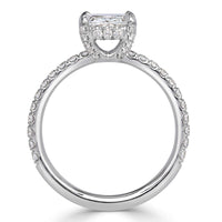 1.70ct Old Mine Cut Diamond Engagement Ring