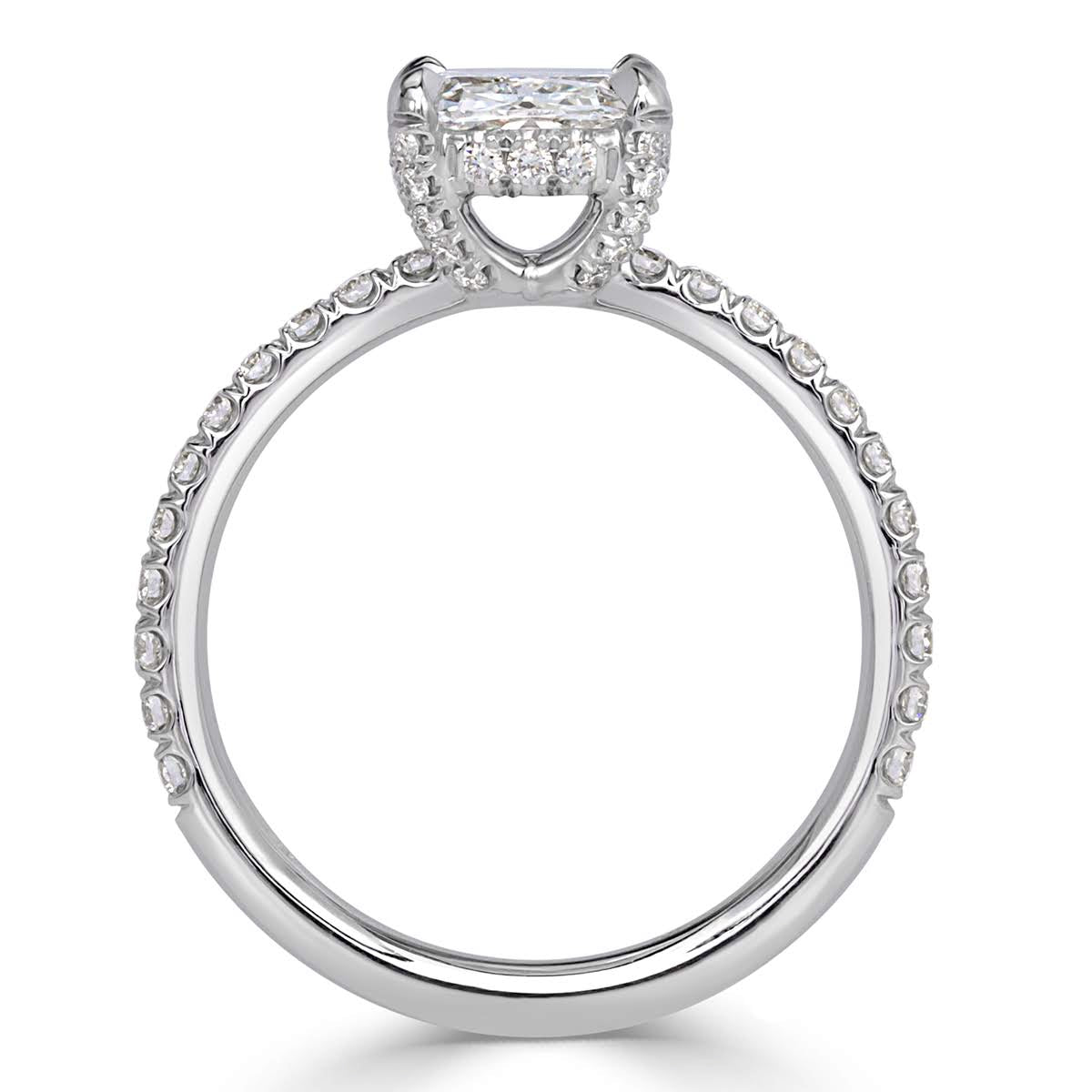 1.70ct Old Mine Cut Diamond Engagement Ring