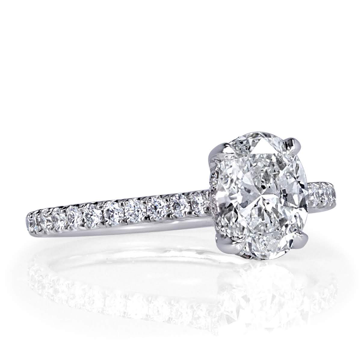 1.59ct Oval Cut Diamond Engagement Ring