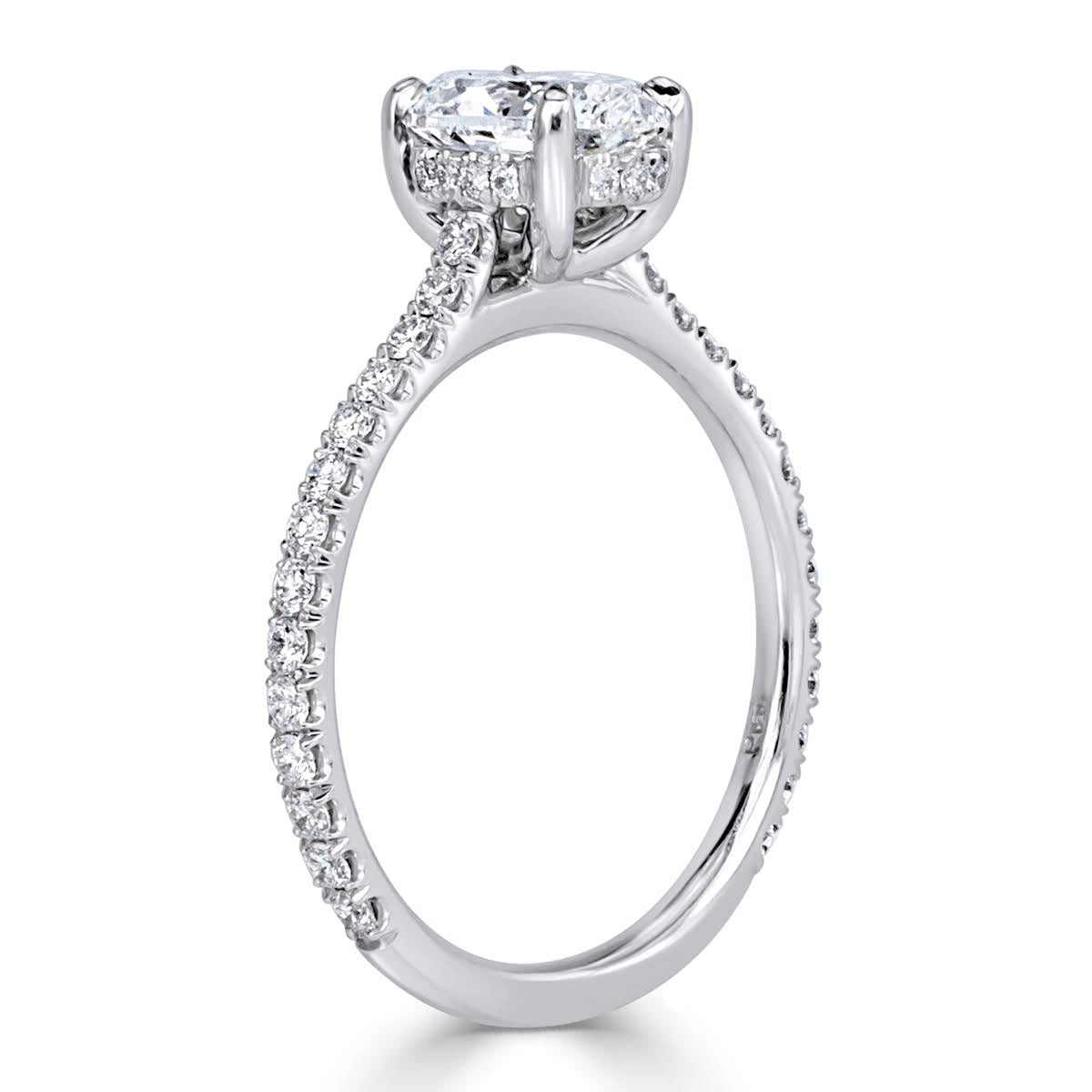 1.59ct Oval Cut Diamond Engagement Ring