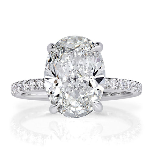 4.35ct Oval Cut Diamond Engagement Ring