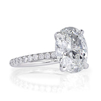 4.35ct Oval Cut Diamond Engagement Ring