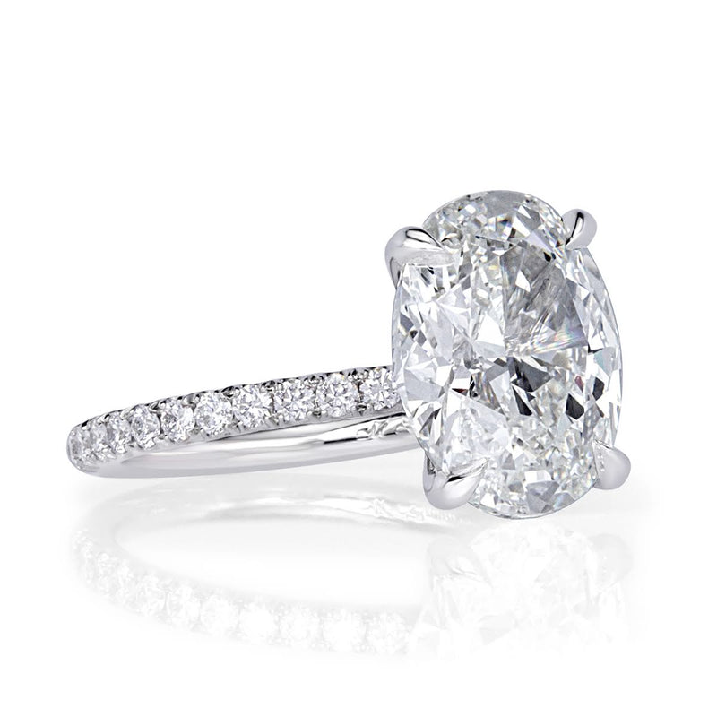 4.35ct Oval Cut Diamond Engagement Ring