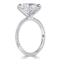 4.35ct Oval Cut Diamond Engagement Ring