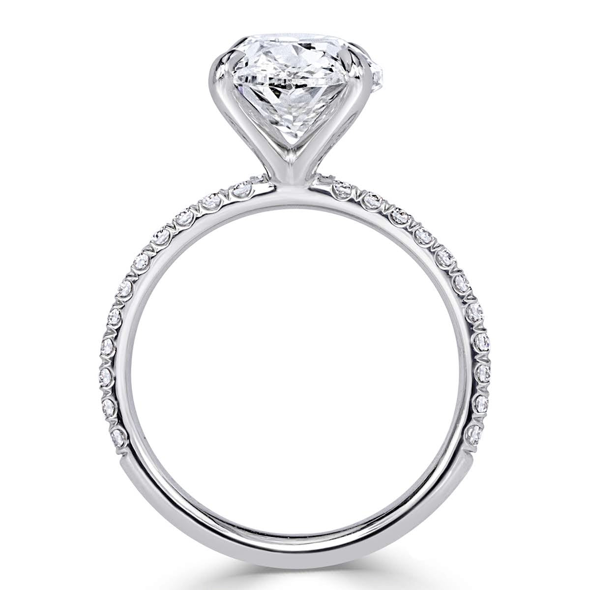 4.35ct Oval Cut Diamond Engagement Ring