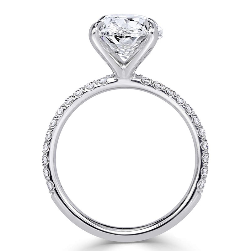 4.35ct Oval Cut Diamond Engagement Ring