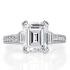4.27ct Emerald Cut Diamond Engagement Ring
