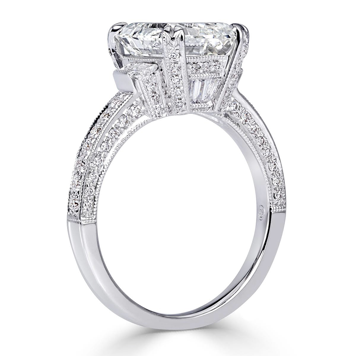 4.27ct Emerald Cut Diamond Engagement Ring
