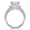 4.27ct Emerald Cut Diamond Engagement Ring