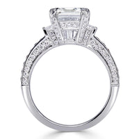 4.27ct Emerald Cut Diamond Engagement Ring