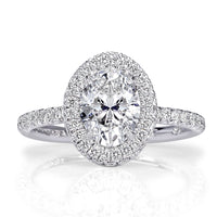 1.94ct Oval Cut Diamond Engagement Ring