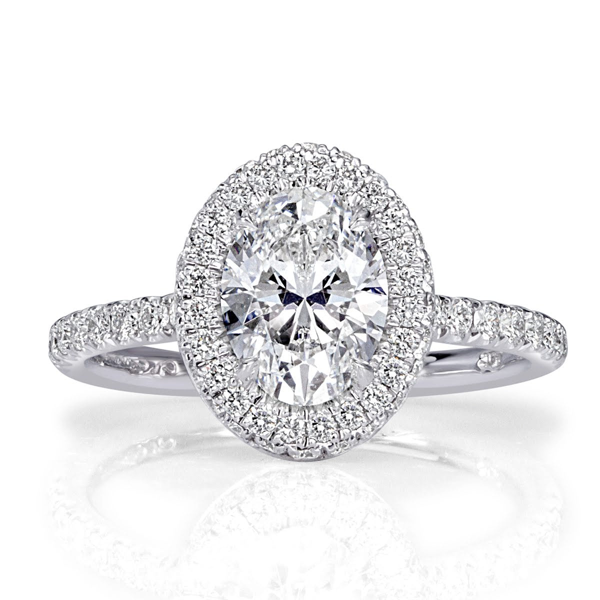 1.94ct Oval Cut Diamond Engagement Ring