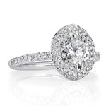 1.94ct Oval Cut Diamond Engagement Ring