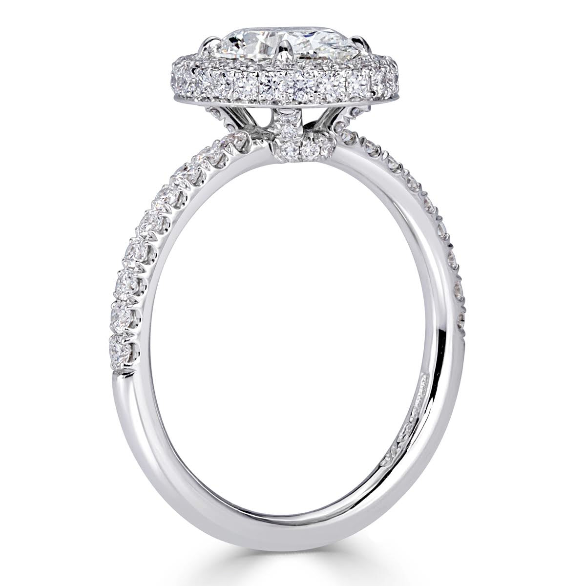 1.94ct Oval Cut Diamond Engagement Ring