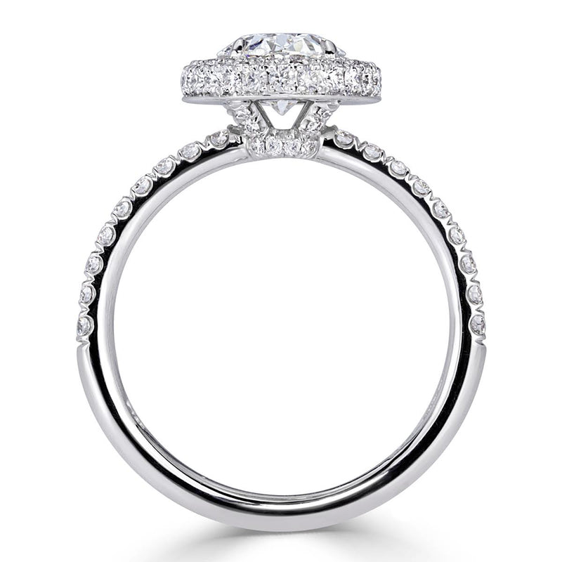 1.94ct Oval Cut Diamond Engagement Ring
