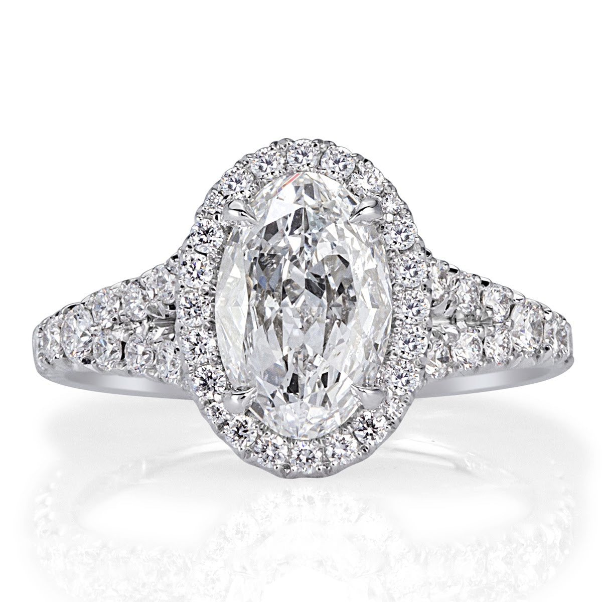 1.91ct Oval Cut Diamond Engagement Ring