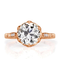 2.34ct Old European Cut Diamond Engagement Ring