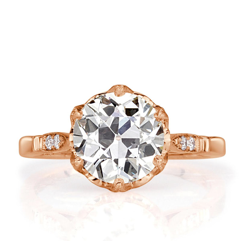 2.34ct Old European Cut Diamond Engagement Ring