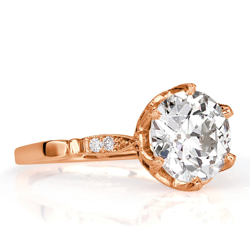2.34ct Old European Cut Diamond Engagement Ring