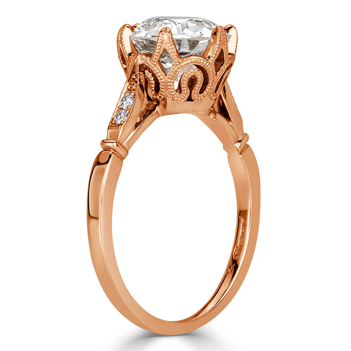 2.34ct Old European Cut Diamond Engagement Ring