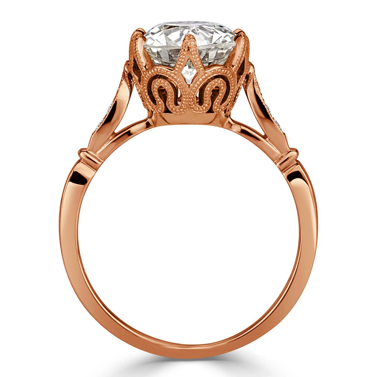 2.34ct Old European Cut Diamond Engagement Ring