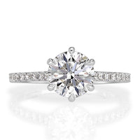 1.82ct Round Brilliant Cut Diamond Engagement Ring