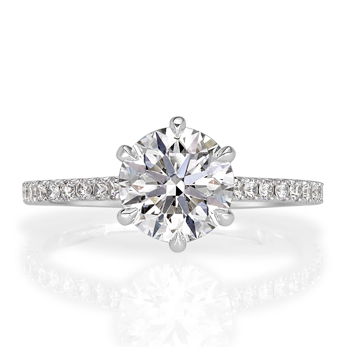 1.82ct Round Brilliant Cut Diamond Engagement Ring