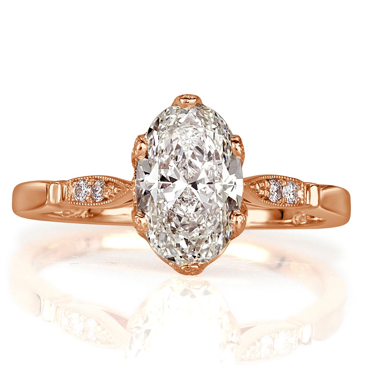 1.54ct Oval Cut Diamond Engagement Ring