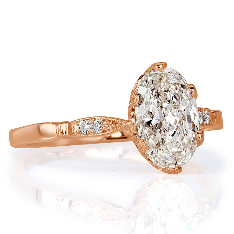 1.54ct Oval Cut Diamond Engagement Ring
