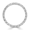 0.40ct Round Brilliant Cut Milgrain Bezel Set Eternity Band in Platinum