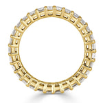 3.60ct Emerald Cut Eternity Band in 18k Yellow Gold