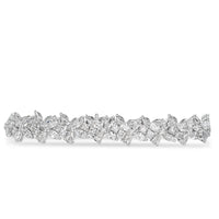 12.41ct Fancy Floral Cluster Diamond Bracelet