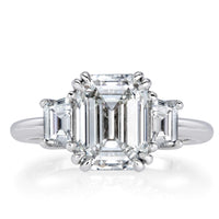 3.62ct Emerald Cut Diamond Engagement Ring