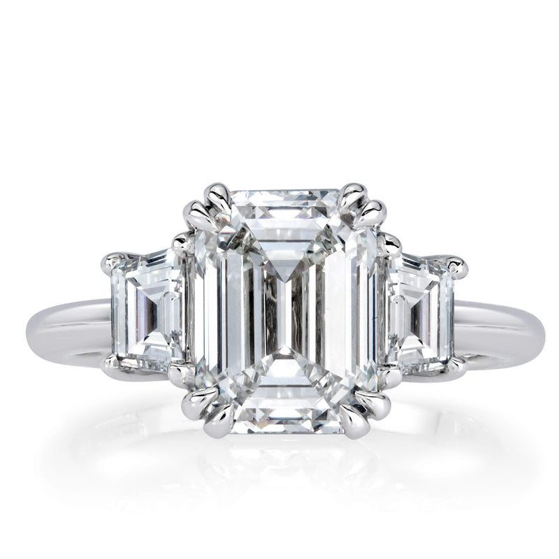 3.62ct Emerald Cut Diamond Engagement Ring