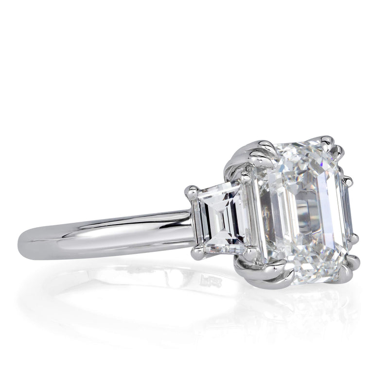 3.62ct Emerald Cut Diamond Engagement Ring