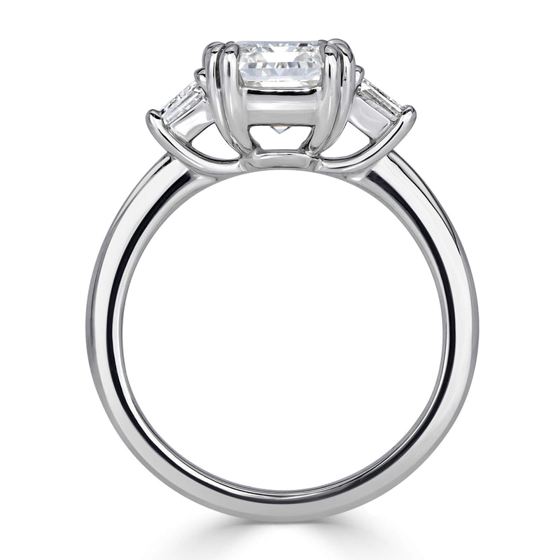 3.62ct Emerald Cut Diamond Engagement Ring