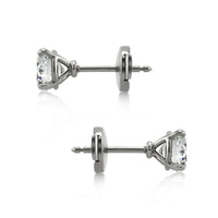 2.01ct Round Brilliant Cut Diamond Stud Earrings