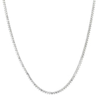 5.91ct Round Brilliant Cut Diamond Necklace in 18k White Gold in 16.5'