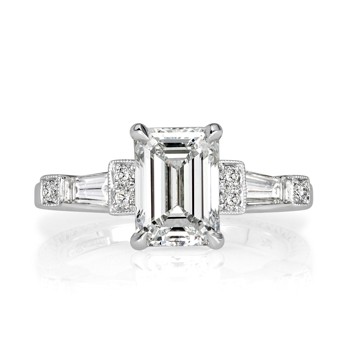2.49ct Emerald Cut Diamond Engagement Ring