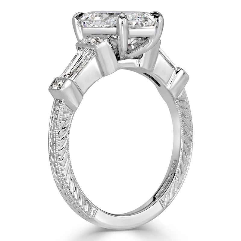 2.49ct Emerald Cut Diamond Engagement Ring