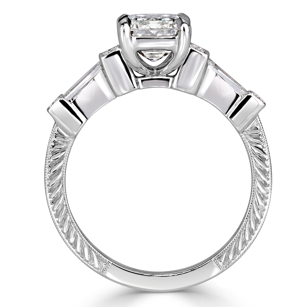 2.49ct Emerald Cut Diamond Engagement Ring