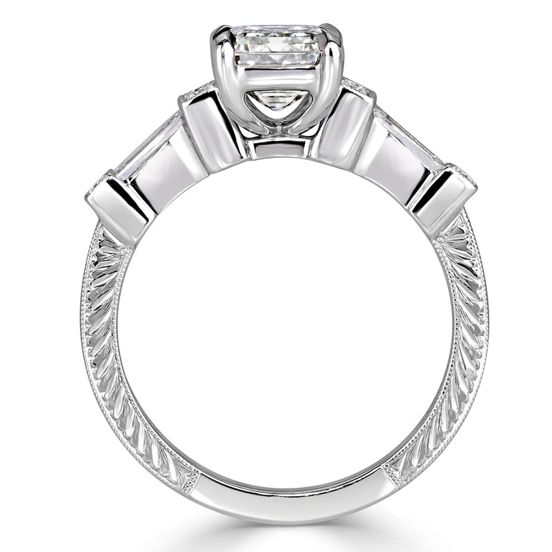 2.49ct Emerald Cut Diamond Engagement Ring