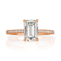 2.35ct Emerald Cut Diamond Engagement Ring