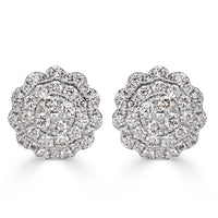 0.47ct Round Brilliant Cut Diamond Stud Earrings