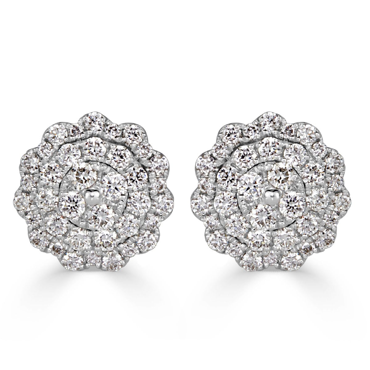 0.47ct Round Brilliant Cut Diamond Stud Earrings