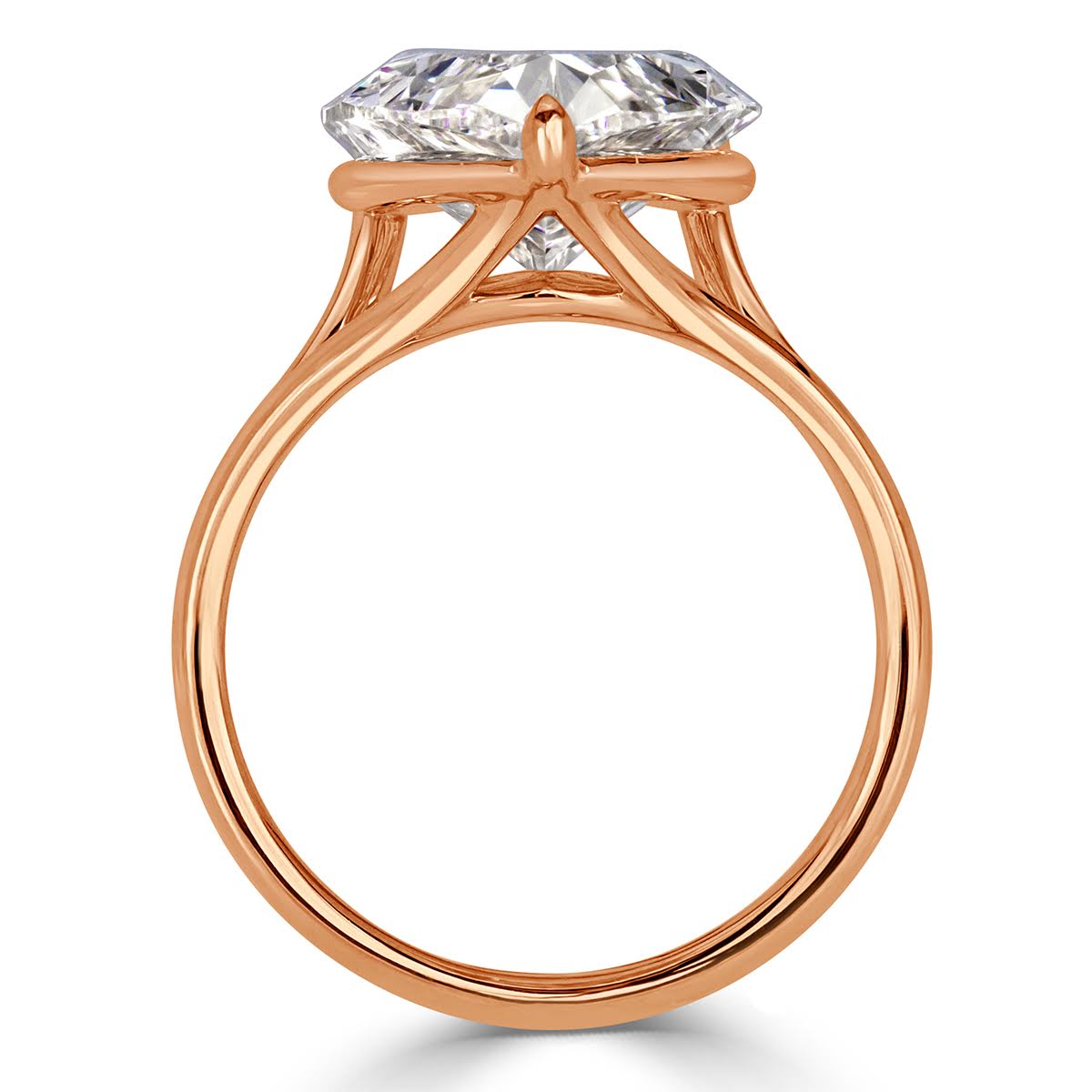 7.07ct Pear Shaped Diamond Engagement Ring