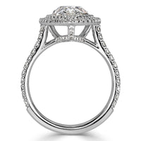 3.09ct Pear Shaped Diamond Engagement Ring