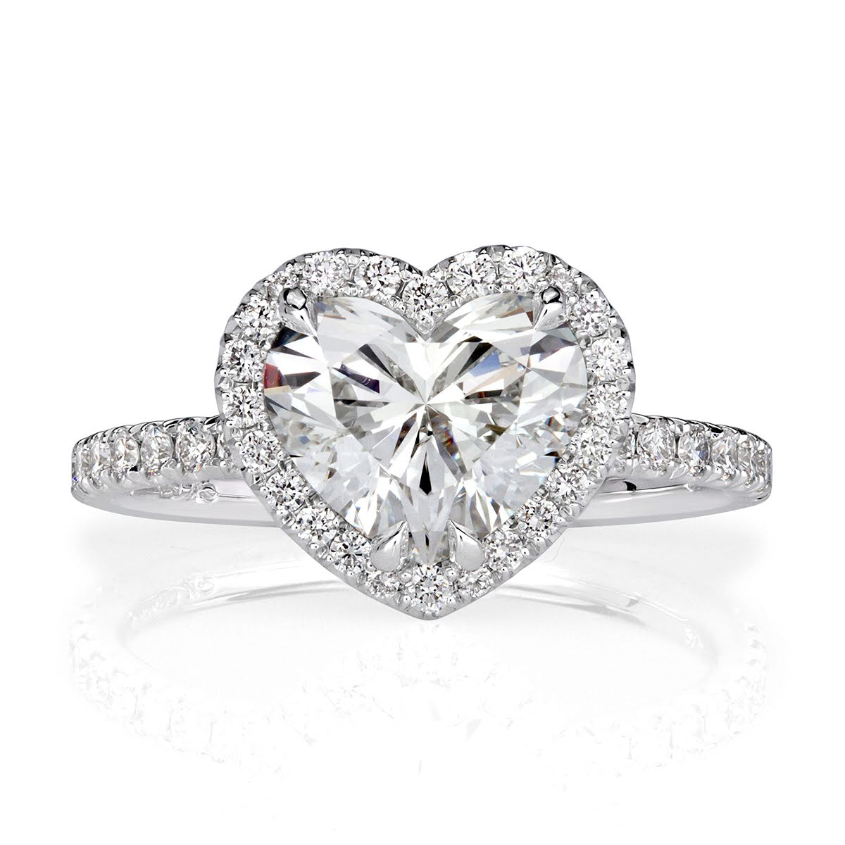 2.51ct Heart Shaped Diamond Engagement Ring