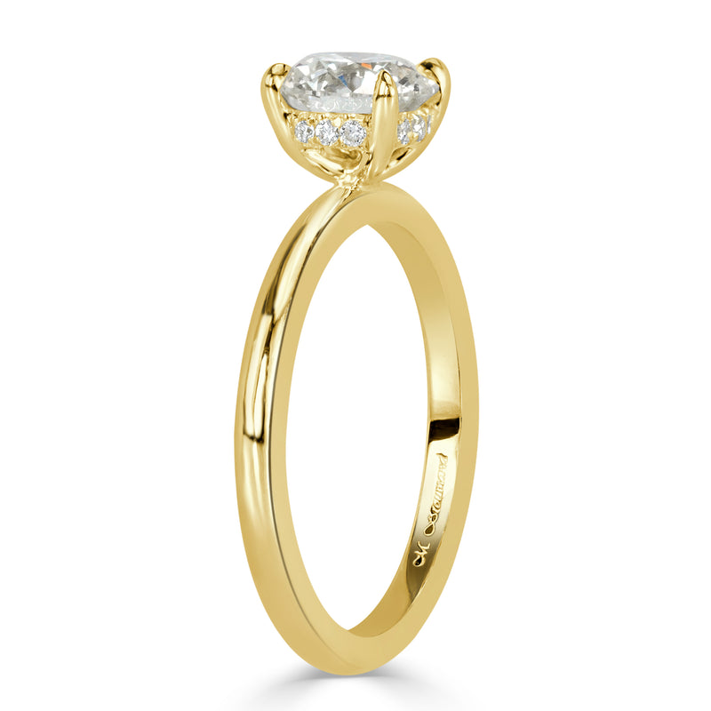 1.13ct Old European Cut Diamond Engagement Ring